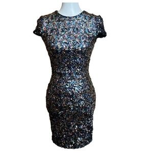 Dress the Population Vibrant Sequin Mini Dress